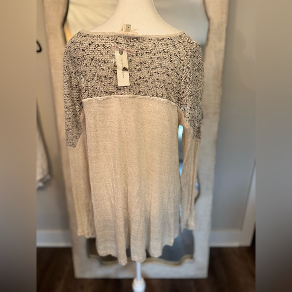 Medium Meadow Rue Anthropologie Cream Lace Detail Women's Top - Picture 5 of 8